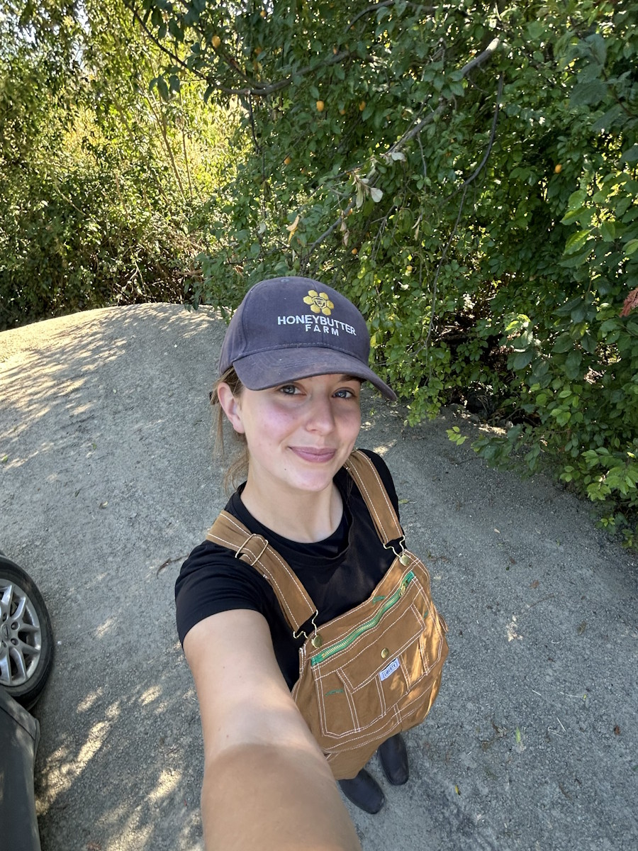 Junior farmer at Honeybutter Farm
